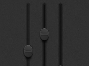 Dark Vertical Sliders & Switches