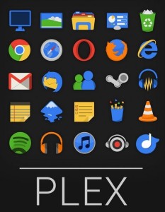 Plex - 110+ Flat Web Icons