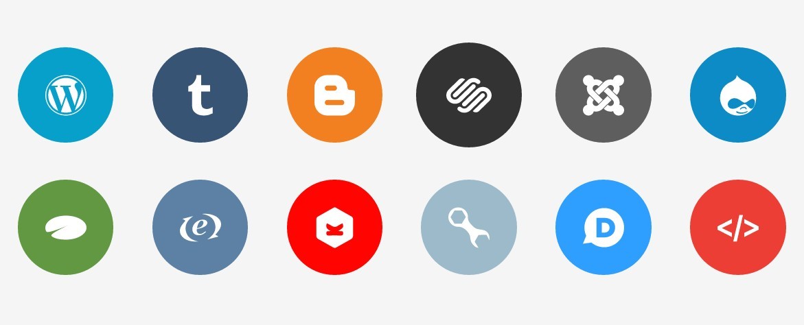 Publicons - 12+ Flat Social Icons