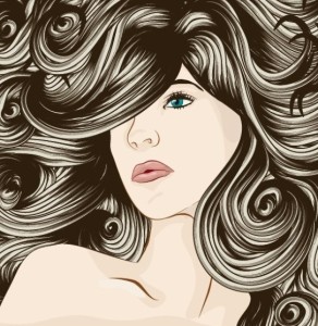 Creative Woman Hair Design Vector Illustration 01