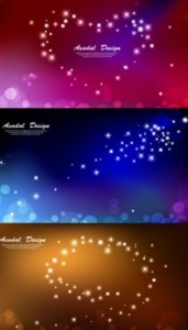 Set Of Fantastic Stars and Halos Background