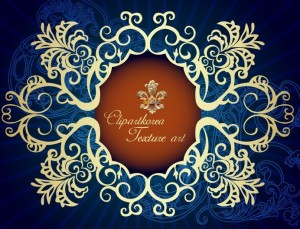 Vector Golden Royal Floral Ornamental Pattern 02