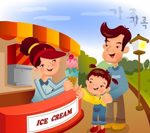 Cartoon Family Life Vector Illustration 06