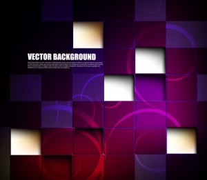 Dark Purple 3D Blocks Backround