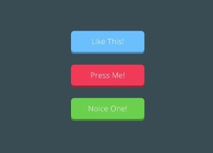 3 Minimal Flat Web Button Templates PSD