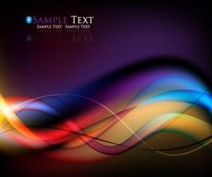 Gorgeous Abstract Colorful Curves Background Vector 04