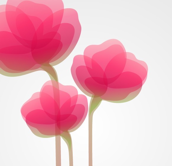 Pink Abstract Flower Background