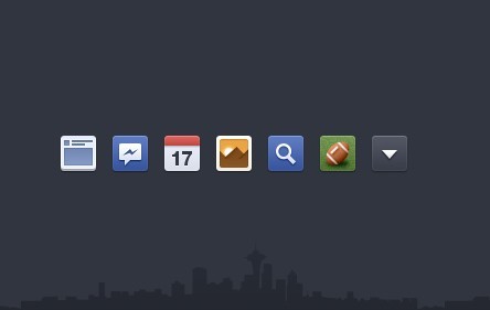 Facebook Newsfeed Icons Pack PSD