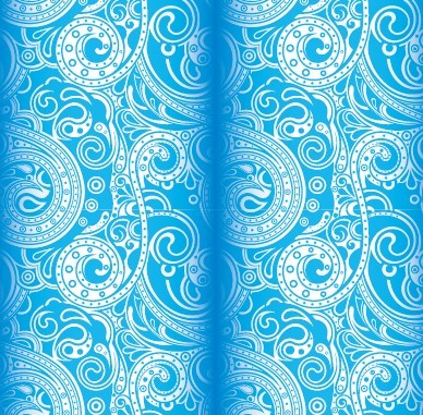 Noble Floral Damask Vector Patterns 02