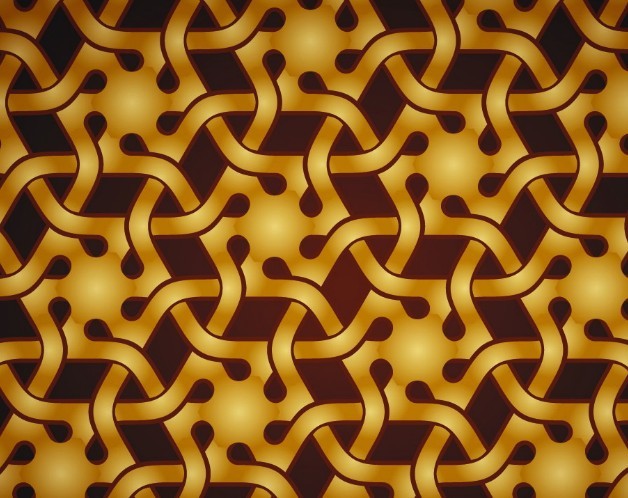 Seamless Floral Damask Ornamental Pattern Background Vector 04