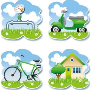 Vector ECO Lifestyle Labels