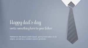 Father's Day Greeting Card Template PSD