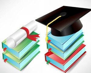 Vector Diploma and Graduation Cap 03