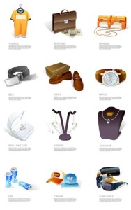 Fashion Accessory Icons Vector