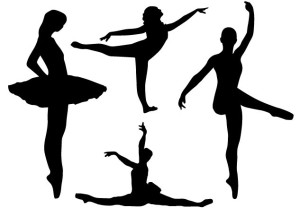 Set Of Vector Ballerina Silhouettes 01