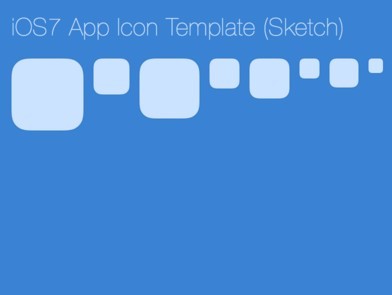 iOS 7 App Icon Sketch Template