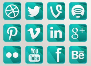 Green Crystal Social Icons Pack