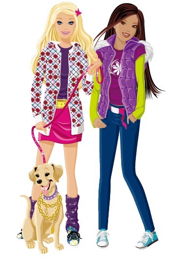 Vector Fashion City Girls Illustration 11