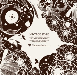 Vintage Ornamental Floral Patterns Vector 01