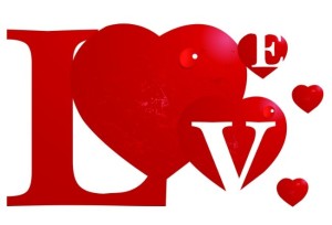 Vector Creative Red Love Design