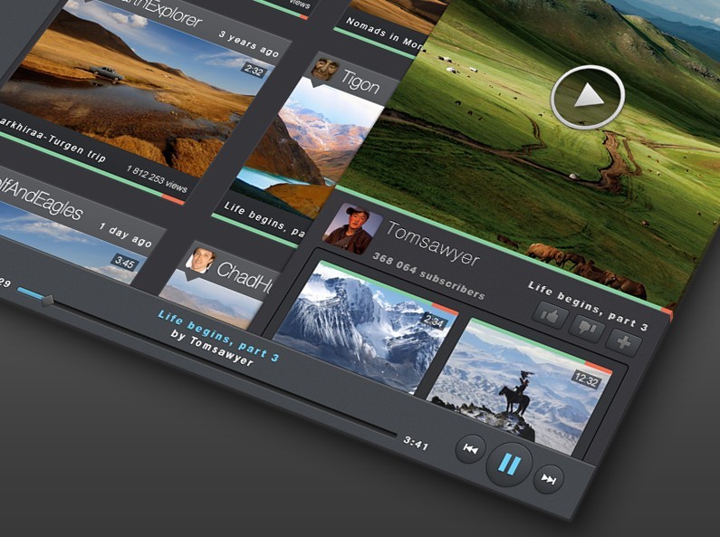 Youtube Preview Player PSD