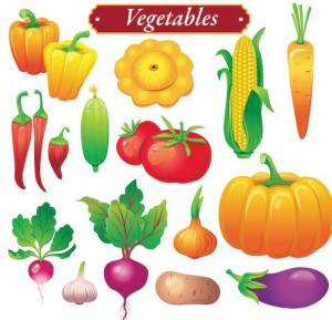 Set Of Vector Fresh Green Vegetables 02