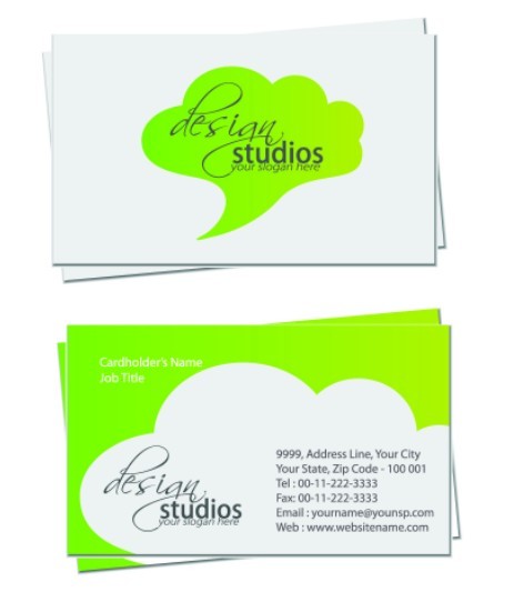 Simple and Clean Business Card Design Vector 01