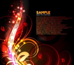 Bright Abstract Flourish Floral Background Vector 03