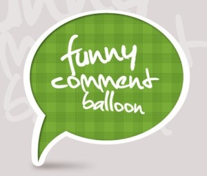 Cute Green Speech Bubble with White Border Vector