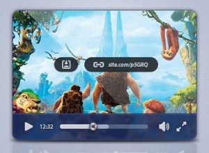 Rounded Media Player UI PSD