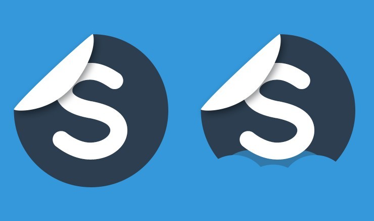 Peeling Skype Icons PSD