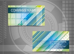 Bright HI-Tech Business Card Templates Vector 04