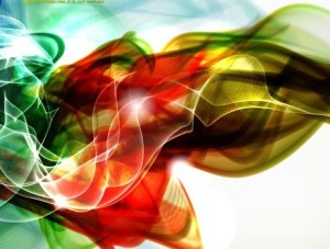 Gorgeous Abstract Smoke Background Vector 01