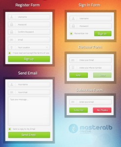 Creative Form UI Design PSD