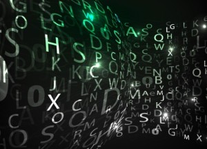 HI-Tech Digital Letters Background Vector 02