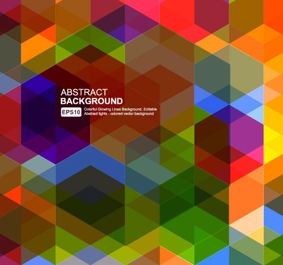 Colored Abstract Geometry Background Vector 02