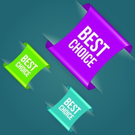 Set Of Vector Colored Corner Labels 03