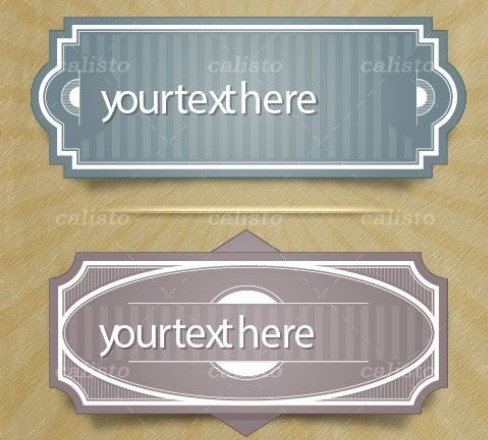 Set Of Vector Vintage Labels