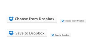 Clean Dropbox Drop-ins Buttons PSD