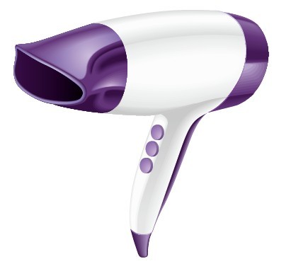 Vector Purple Hair Dryer