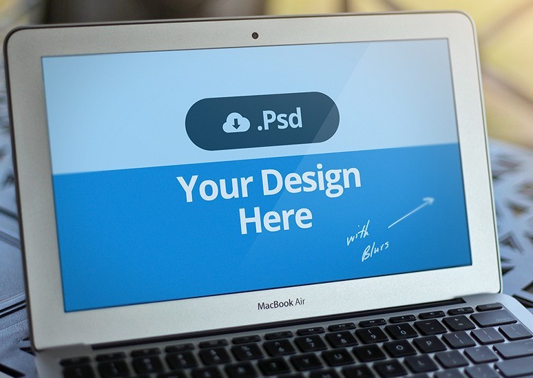 Apple Macbook Air PSD Template