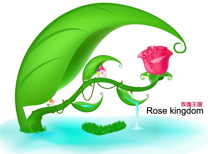 Rose Kingdom Illustration Vector 02