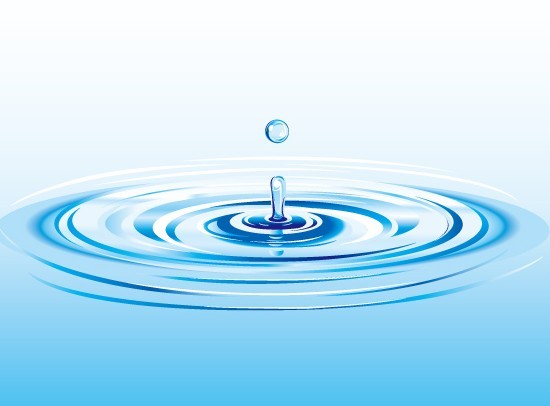 Blue Water Splash Vector