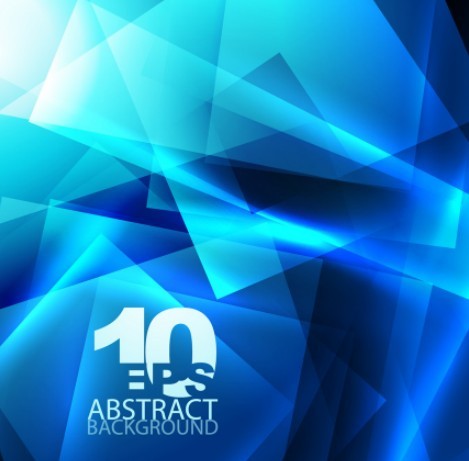 Glowing Blue Abstract Shapes Background 02