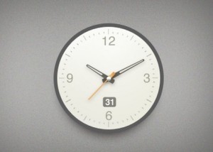 Modern Clock Interface PSD