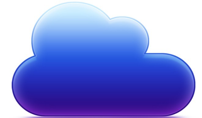 Sleek Cloud Icon PSD