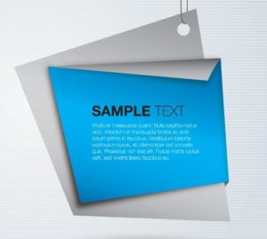 Beautiful Blue Tag Vector