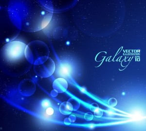 Blue Light Galaxy Vector Background 05