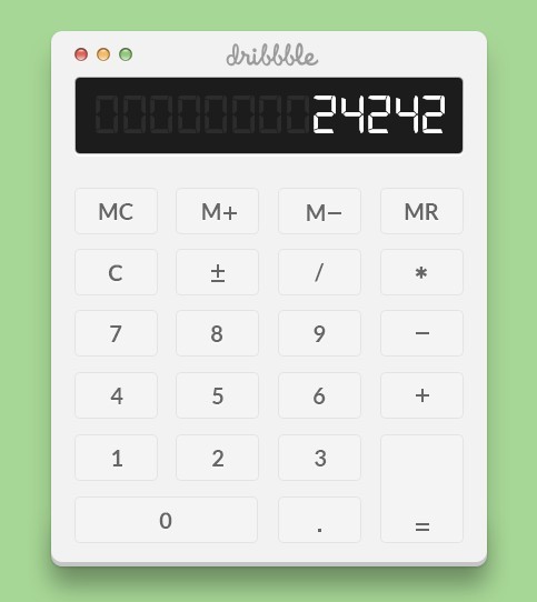 Flat Calculator For Mac PSD