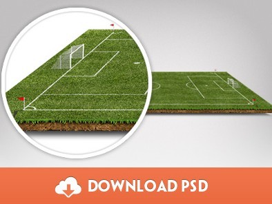 Football Pitch PSD